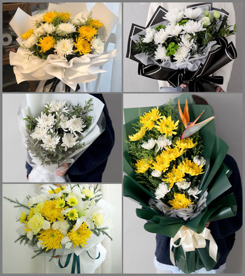 内蒙古呼伦贝尔根河市白事花束代送